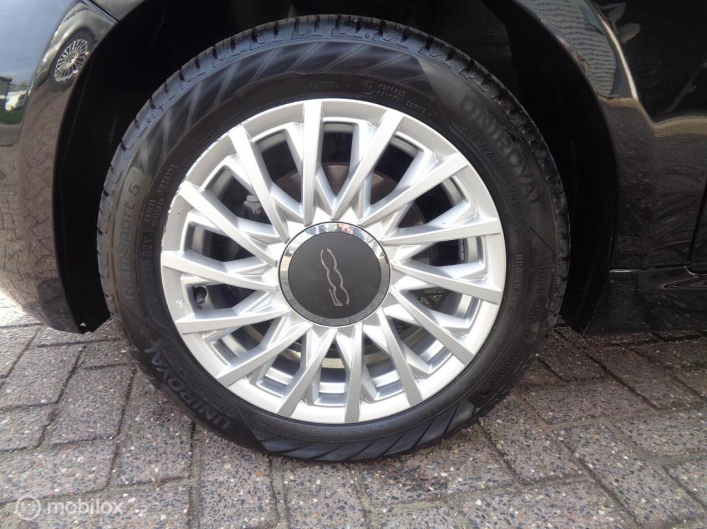 Fiat 500 1.0 hybrid lounge/big navi/carplay/dab/airco/cruise/lm velgen/1st 