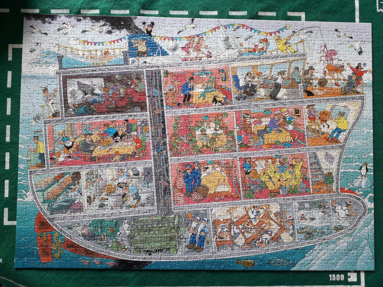Jan van Haasteren puzzel    CRUISESCHIP