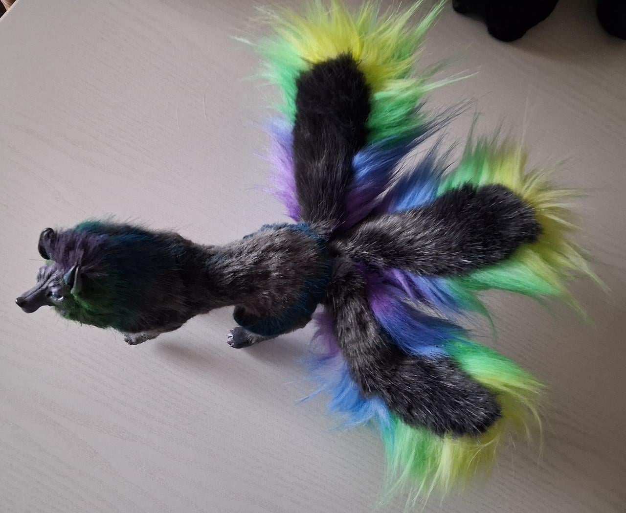 Kitsune vos artdoll, poseerbaar