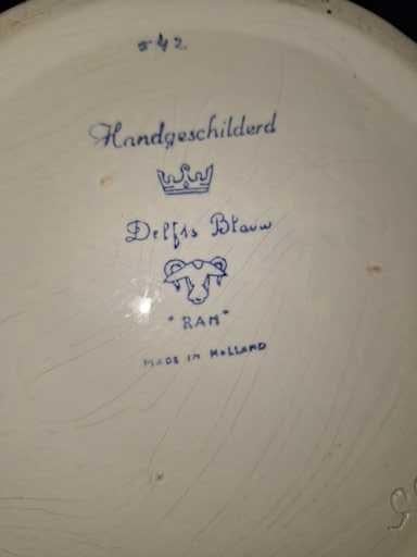 4 delfs blauwe borden