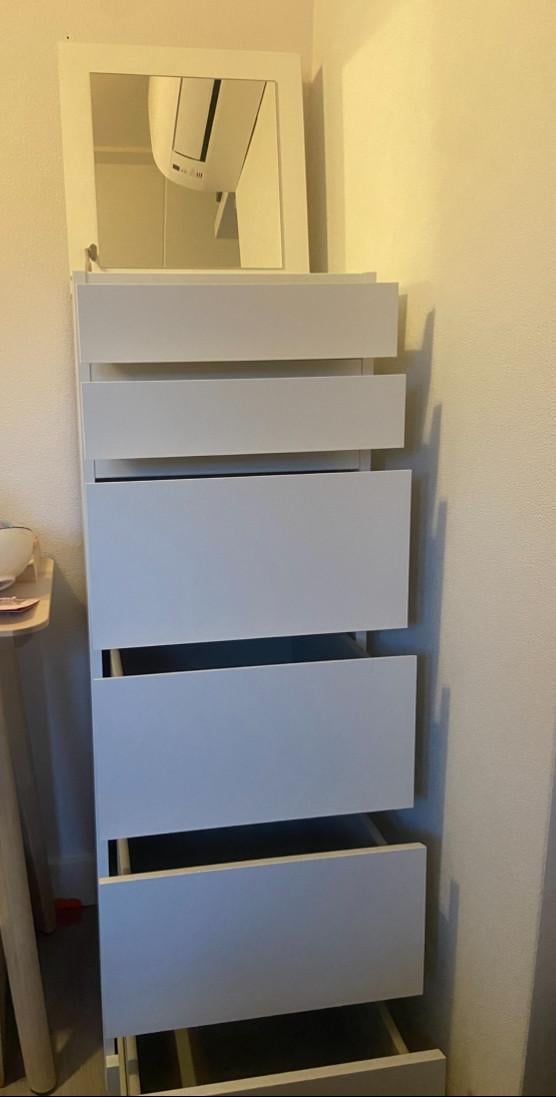 Ladekast met spiegel ikea