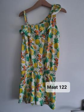Geel , meerkleurig jumpsuit van Kids Maat 122