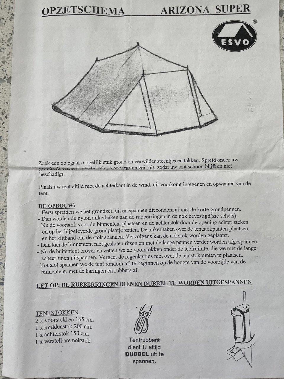 Esvo tent Arizona super 3 personen