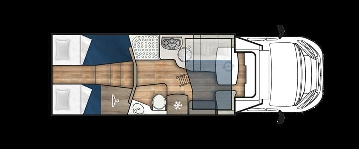 Elnagh T-Loft 530 - Lengtebedden - Automaat - 5-persoons - 2024