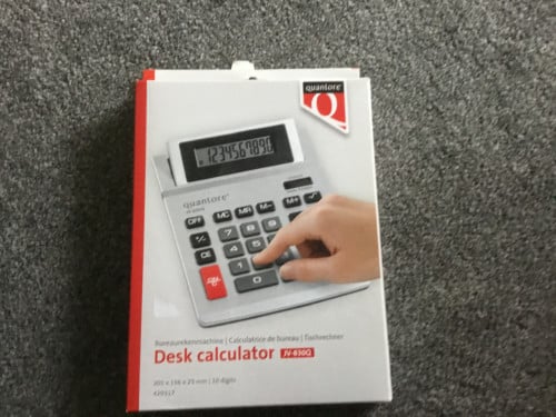 A rekenmachine voor op je bureau