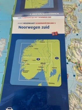 Anwb kaart Noorwegen zuid