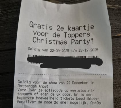 Gratis Toppers kaartje