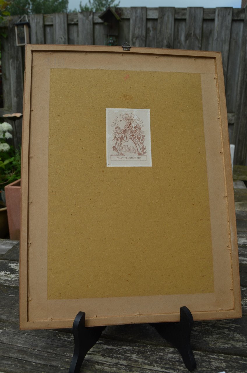 Belgische lithografische prenten van gebouwen (3)