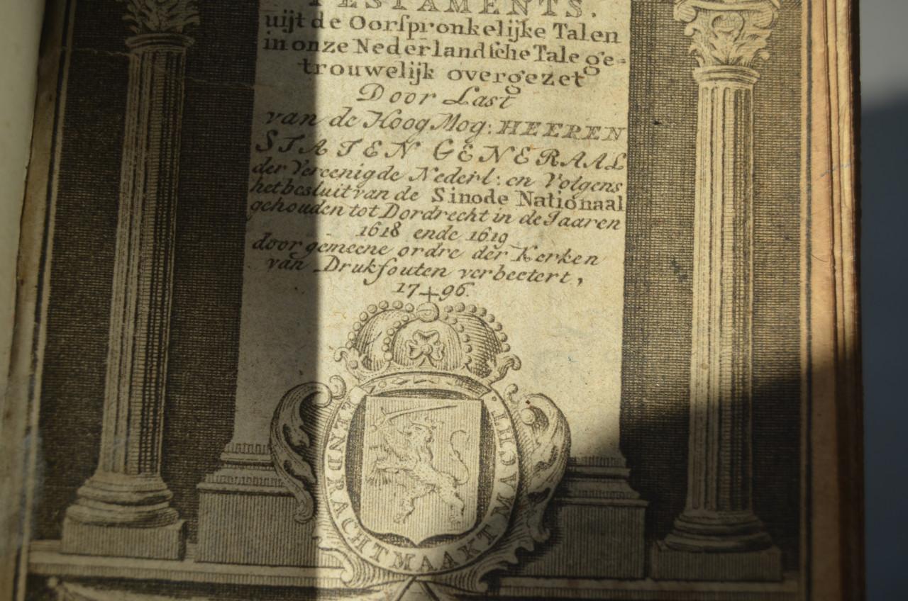 Biblia dat is de Gantsche H: Schrifture 1796