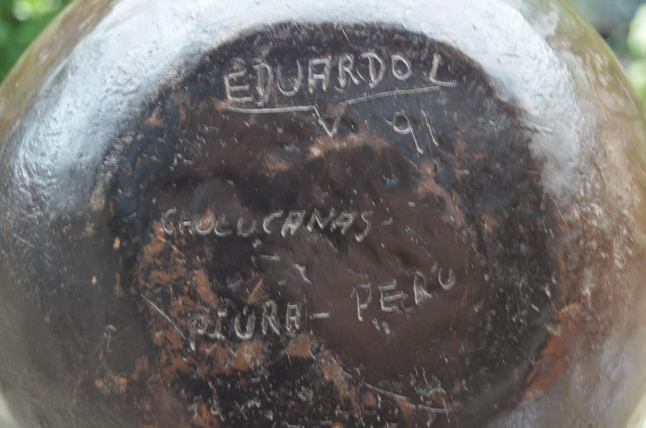 Prachtige Peruaanse pot, aardewerk. (2)