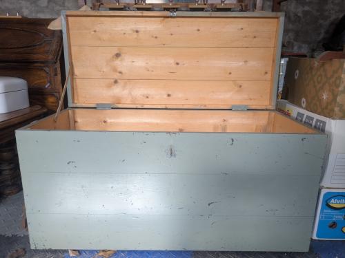 Oude Houten Kist Groen Vintage Retro