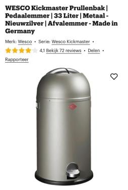 Wesco Kickmaster pedaalemmer