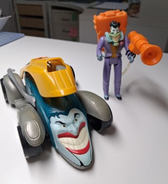 Joker auto met pop