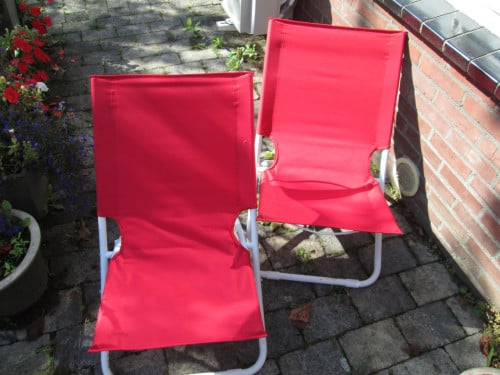 2 [strand] stoeltjes opvouwbaar als nieuw