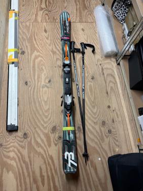 Fischer AMC 73 Carve ski’s 164cm + bindingen + stokken