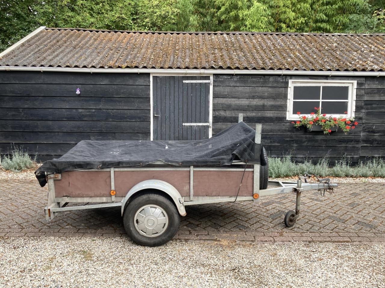 Aanhanger bakwagen kar enkelasser torsievering i.z.g.st.!    125x225 cm