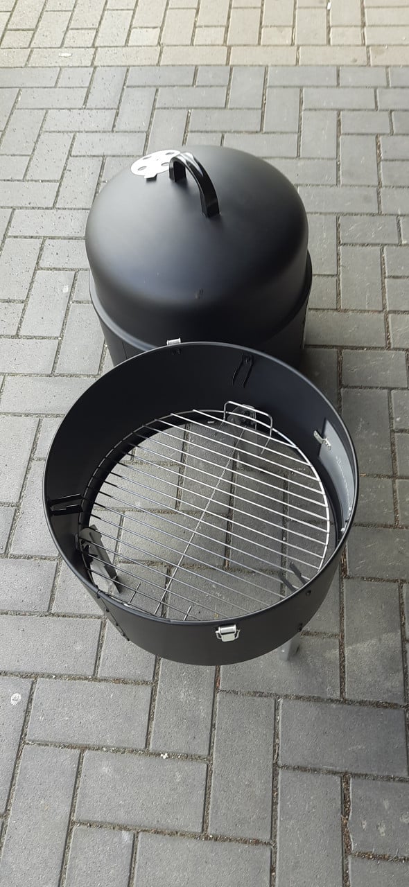 Rookoven 3in1, bbq, thermometer & ventilatiegat, barbecue rookton: ∅ 40 cm.