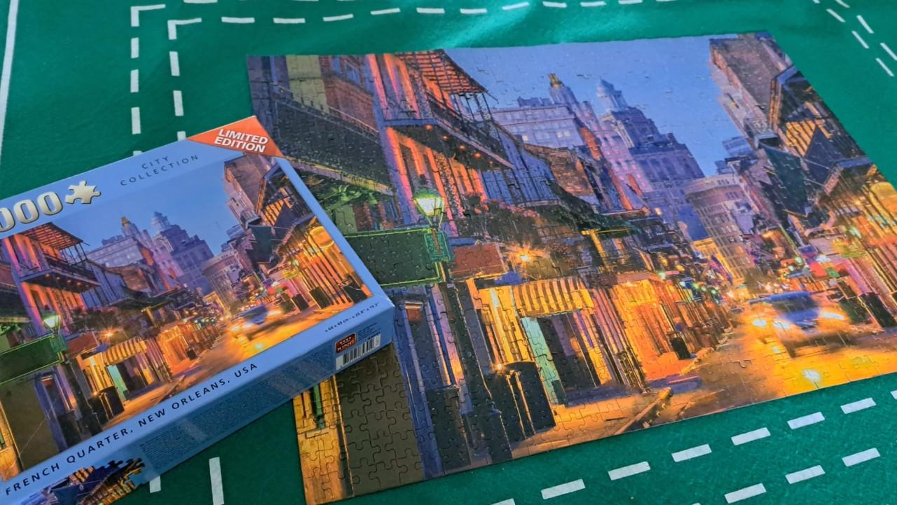 Legpuzzel van 1000 stukjes.