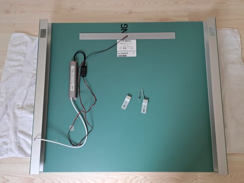 Badkamerspiegel met verlichting