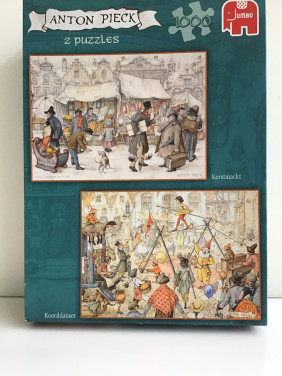 Puzzel JUMBO met 2 Anton Pieck tekeningen