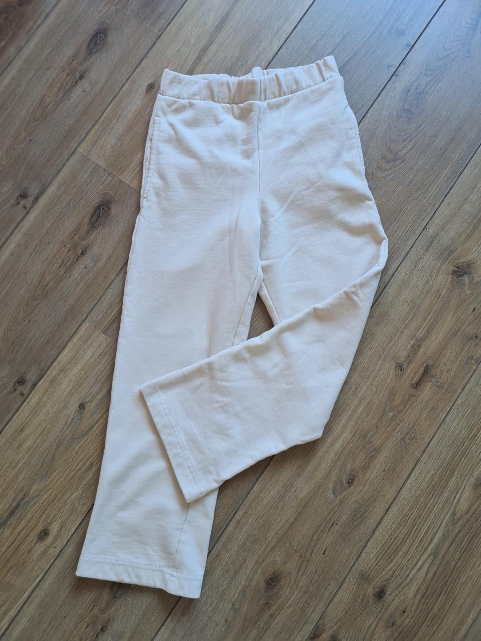 Blue Queen ecru broek van joggingstof mt 158- 164
