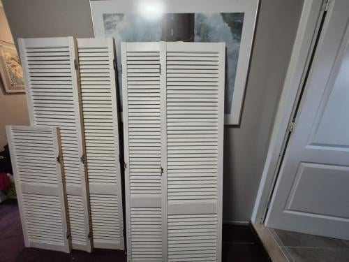 Louvredeuren 5 stuks