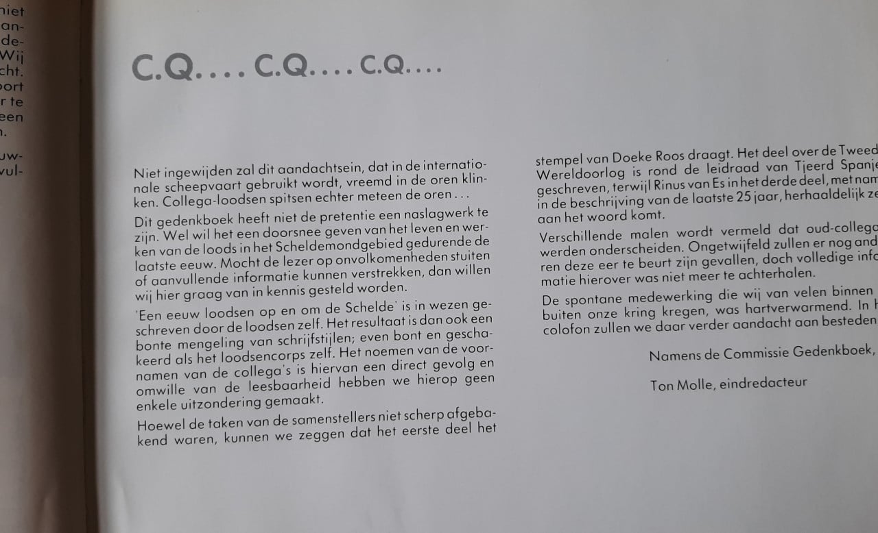 Een eeuw loodsen op en om de Schelde, door Rinus van Es