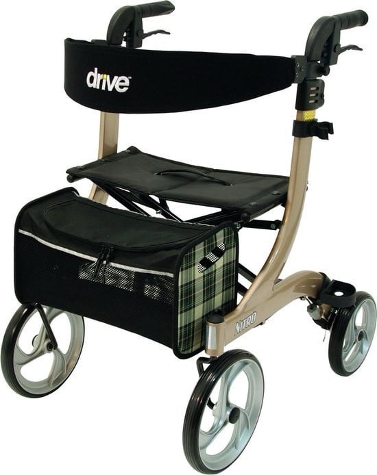 Rollator Nitro Large - Champagne kleur
