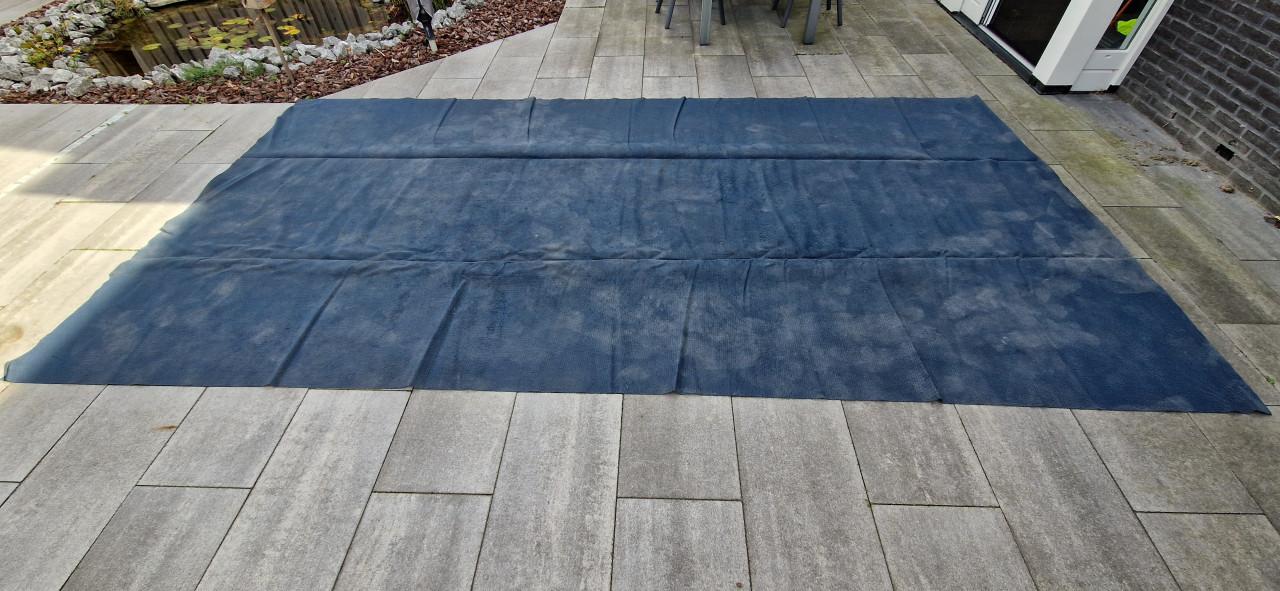 Tenttapijten blauw en grijs