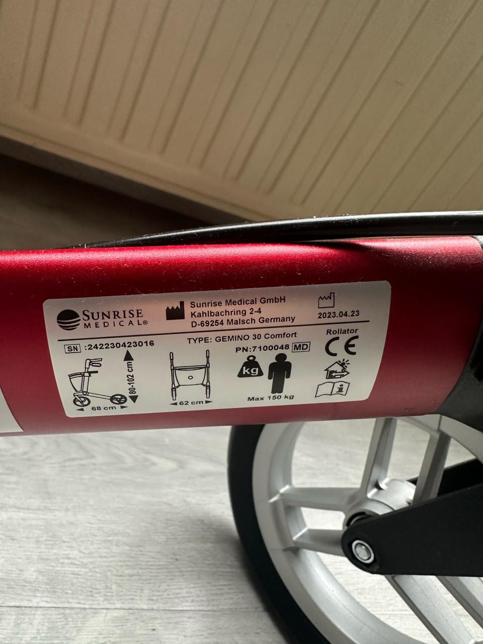 Gemino 30 Comfort rollator Z.G.A.N.