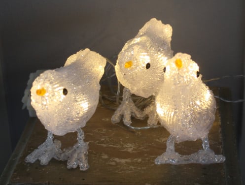 Lichtsnoer met vogeltjes