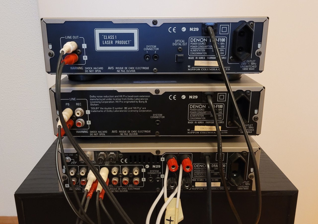 Denon f100 stereoset.