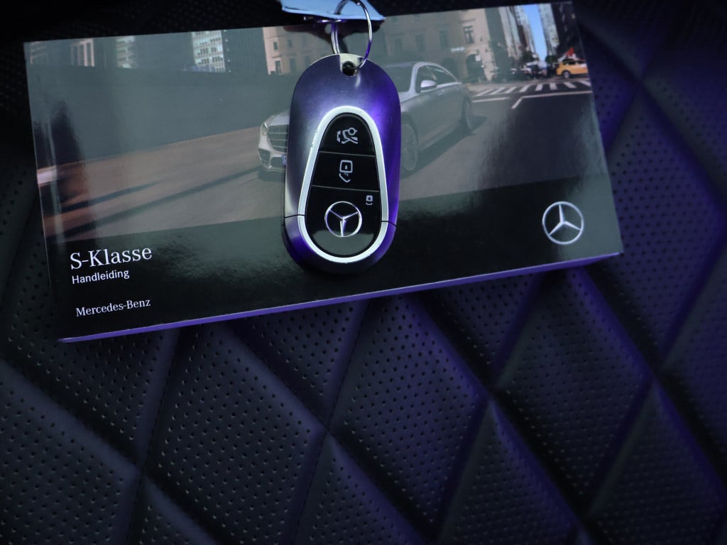 Mercedes-Benz S-klasse 450 4matic lang amg line | dodehoekdetector | panora