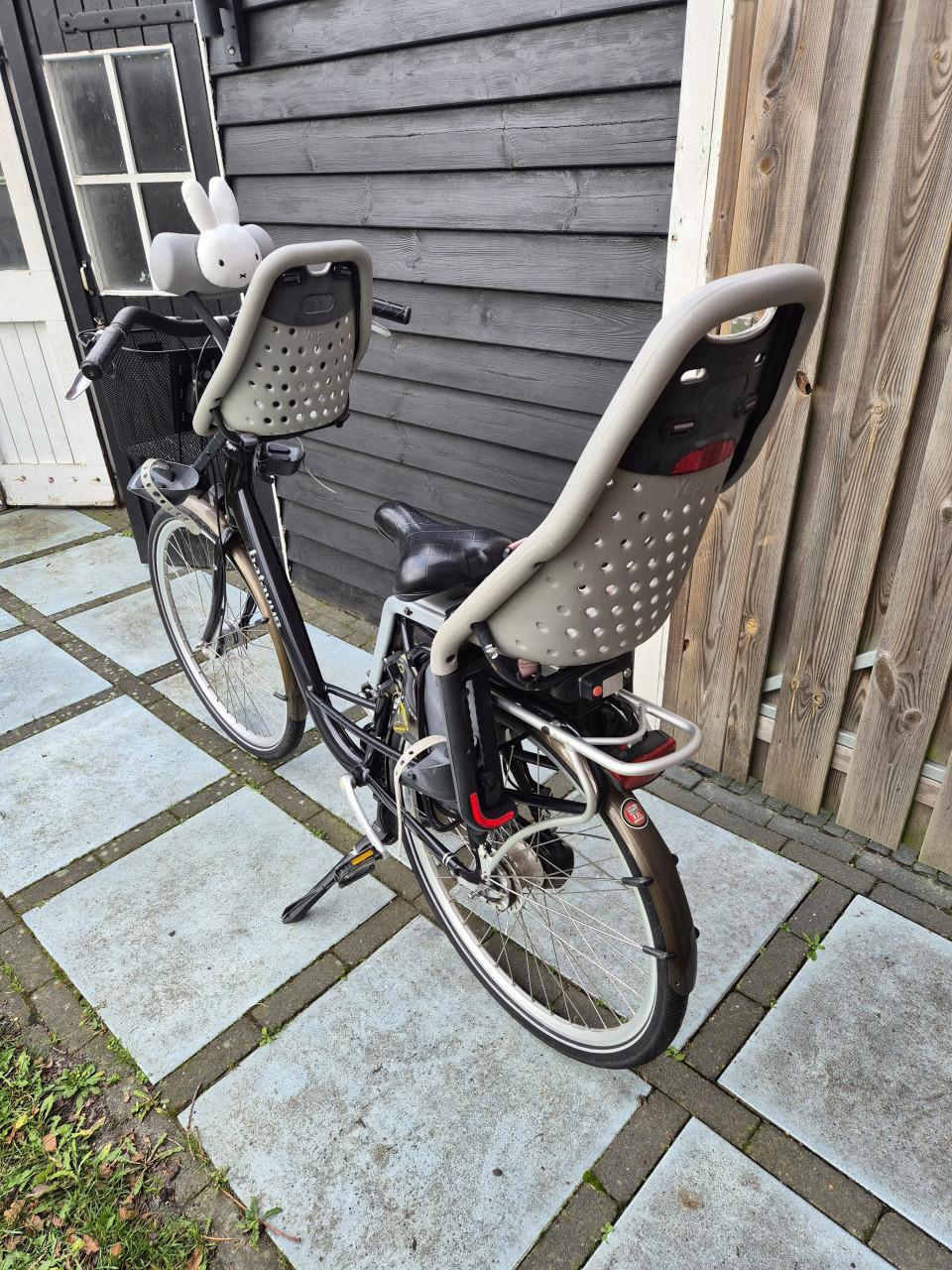 Batavus moederfiets met 2 kinderzitjes