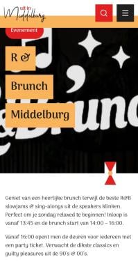 1 kaart R&B brunch De Cluys middelburg