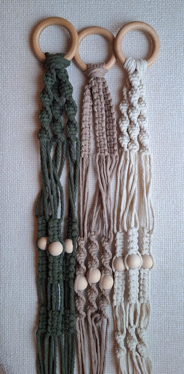 Macramé plantenhangers