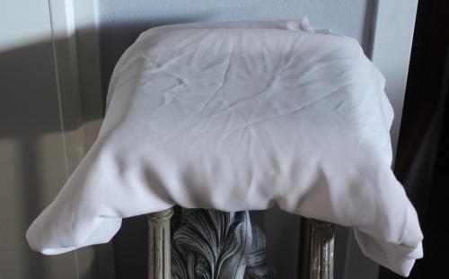 Grote lap voetingstof gladde stof