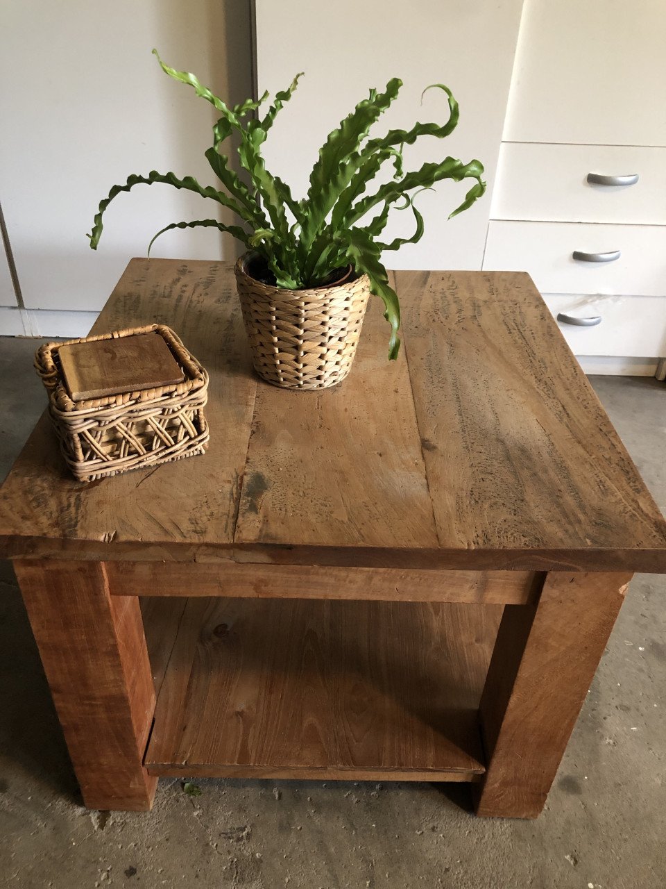 Bijzettafel teak