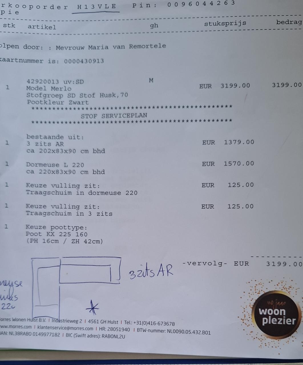 Hoekbank Enzo Luca grijs