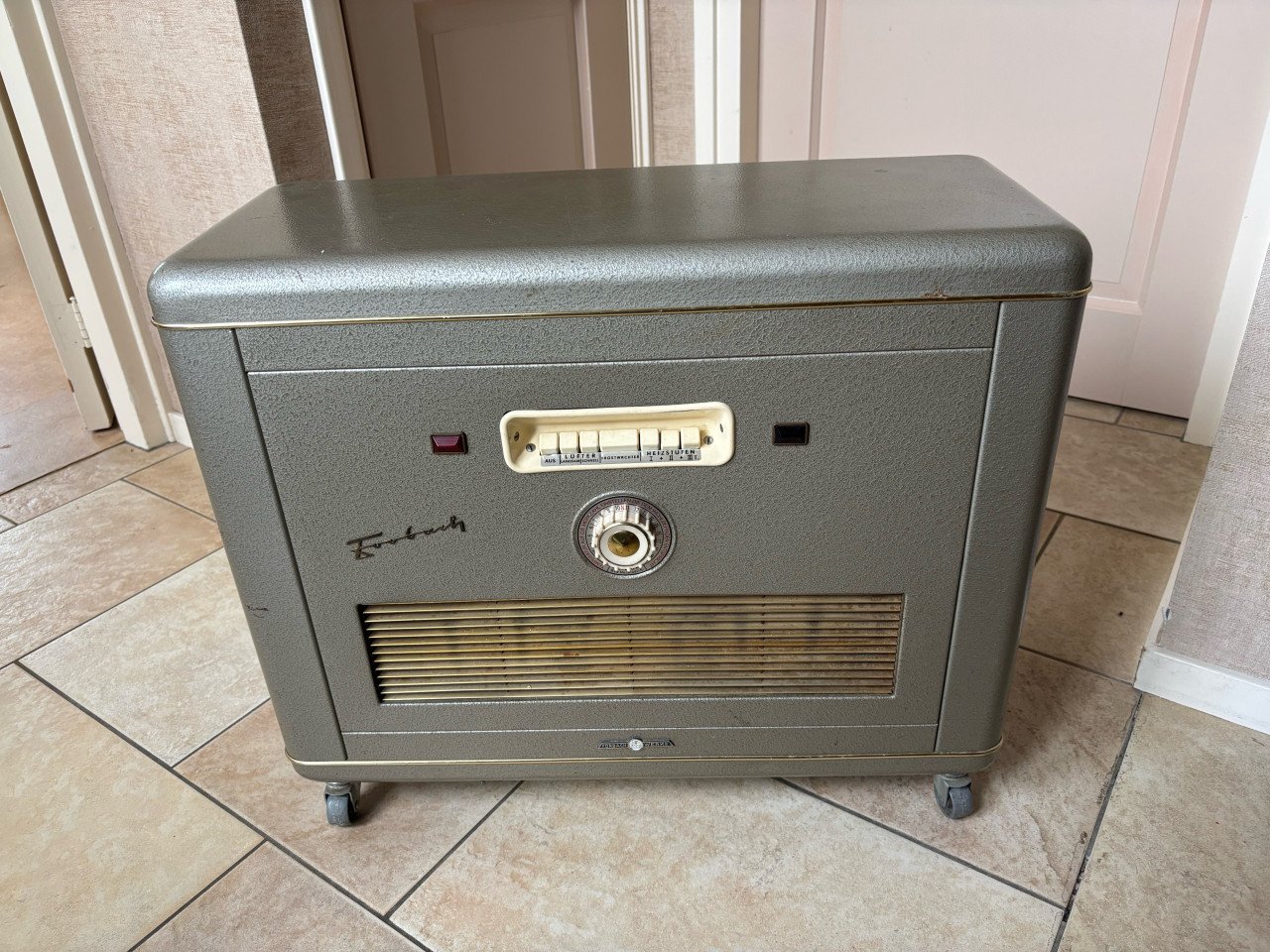 Vintage elektrische ventilatorkachel (Forbach Werke)