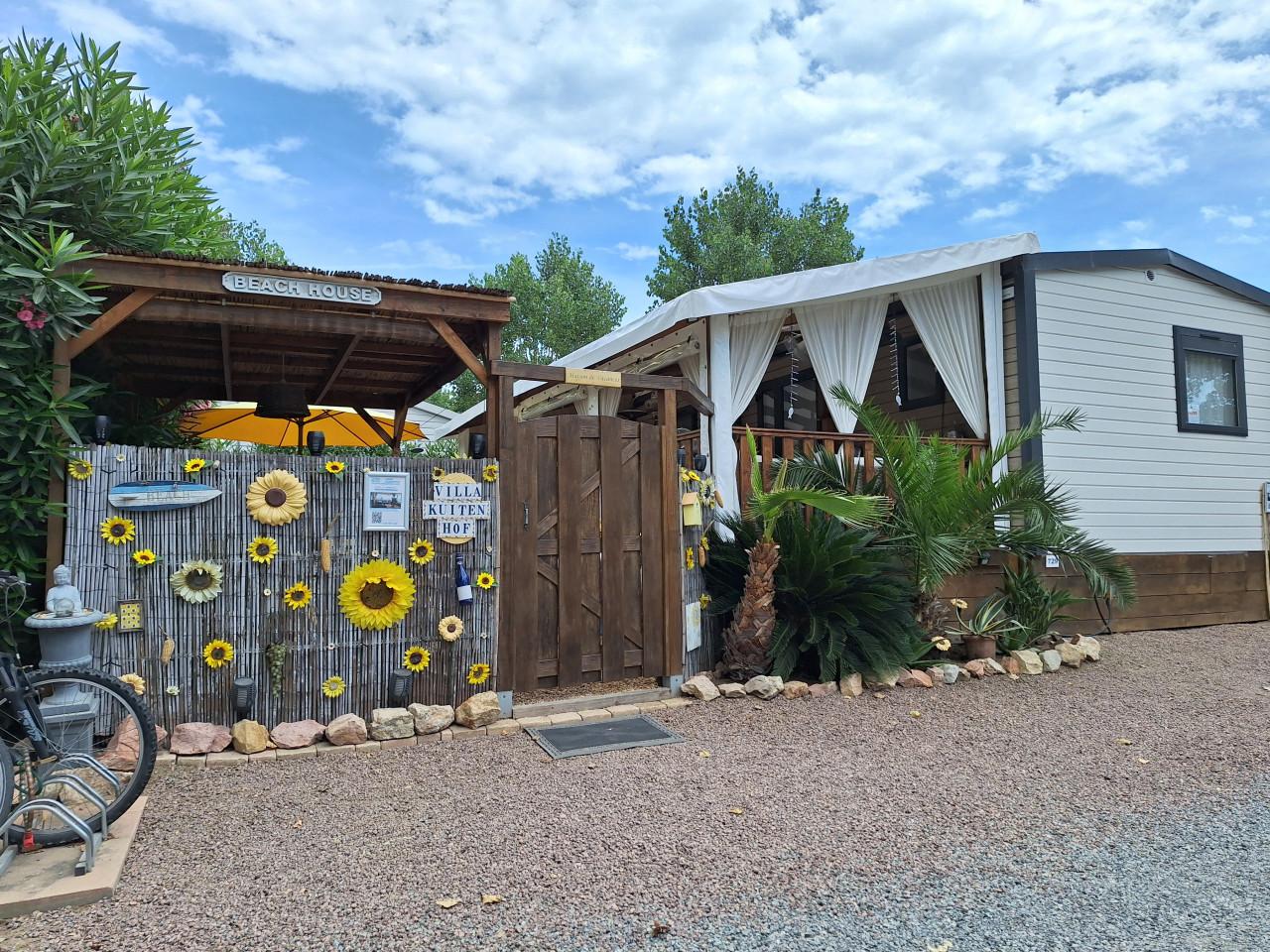 Mobilhome te huur Frejus zuid Frankrijk direct aan de Middellandse Zee