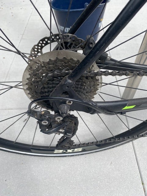 In goede staat verkerende Giant Cross Hybride fiets