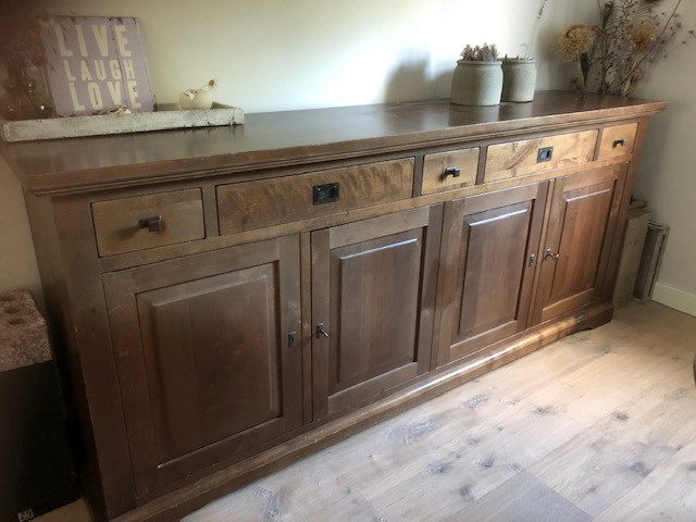 Teak houten dressoir