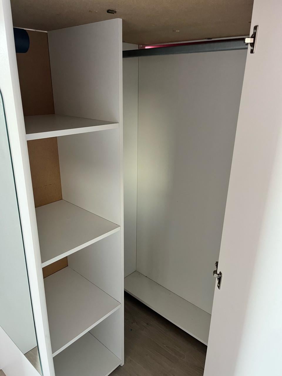 Hoogslaper met kast en bureau 90x200cm