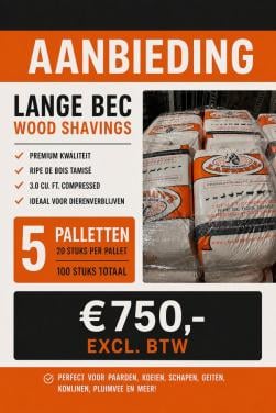 Langebec Wood Shavings 3.0 cu ft – Premium houtkrullen