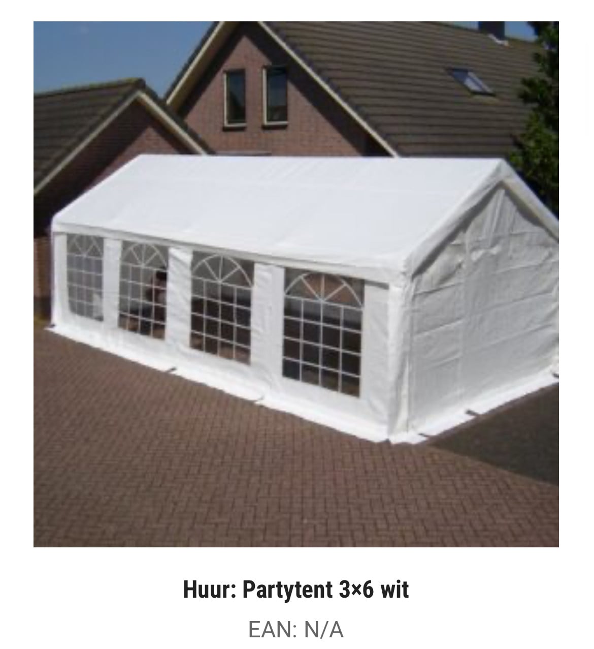 Partytent huren? Witte stoelen huren?