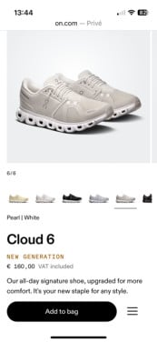 ON sneakers