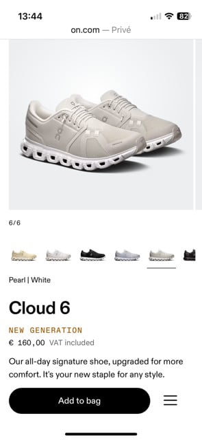 ON sneakers