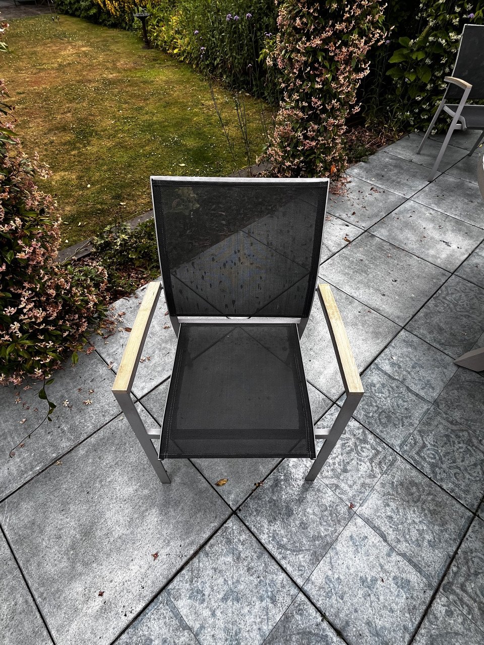 Ronde Tuintafel, teak, greywash, 160 cm!