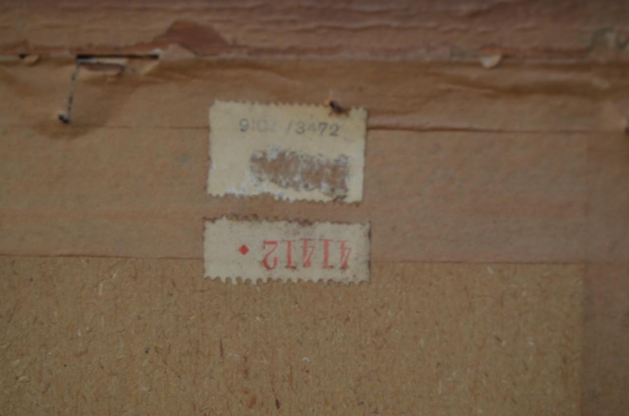 Grote kleurenets (?) Stadsgezicht Brugge, gesigneerd 'van Meulen'